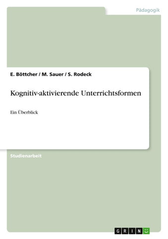 Kognitiv-aktivierende Unterrichtsformen