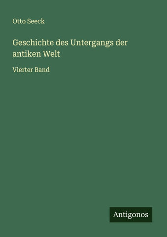 Geschichte des Untergangs der antiken Welt