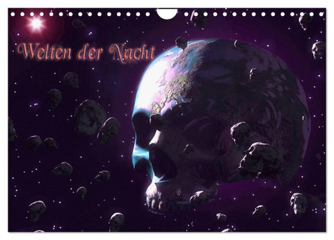 Welten der Nacht - Gothic und Dark Art (Wandkalender 2027 DIN A4 quer), CALVENDO Monatskalender