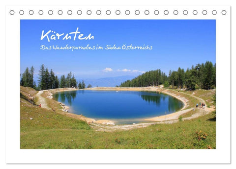 Kärnten - Das Wanderparadies im Süden Österreichs (Tischkalender 2026 DIN A5 quer), CALVENDO Monatskalender