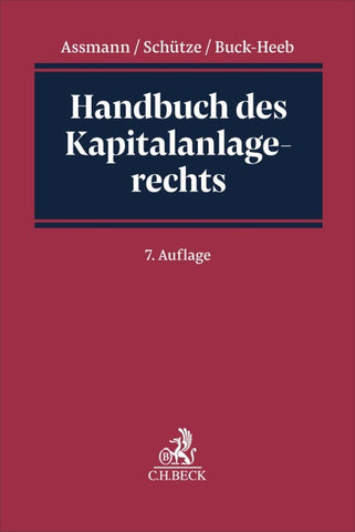 Handbuch des Kapitalanlagerechts