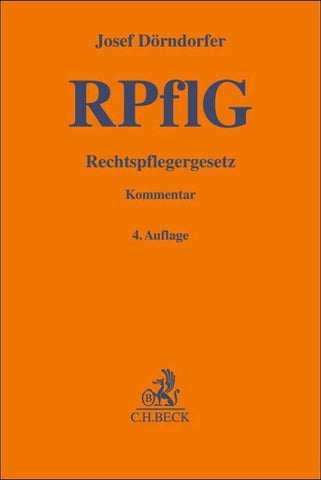 Rechtspflegergesetz. RPflG