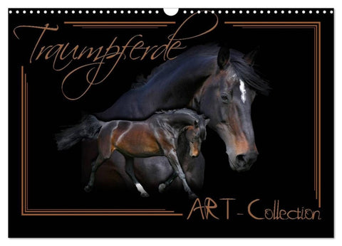 Traumpferde-ART-Collection (Wandkalender 2026 DIN A3 quer), CALVENDO Monatskalender
