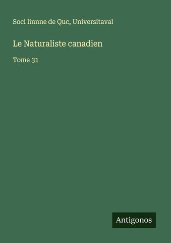 Le Naturaliste canadien