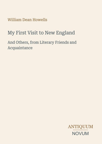 My First Visit to New England