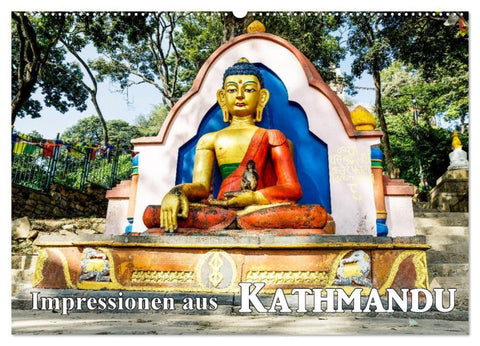 Impressionen aus Kathmandu (Wandkalender 2027 DIN A2 quer), CALVENDO Monatskalender