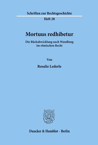 Mortuus redhibetur.
