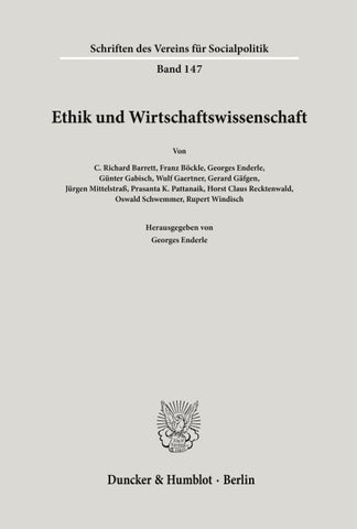 Ethik und Wirtschaftswissenschaft.
