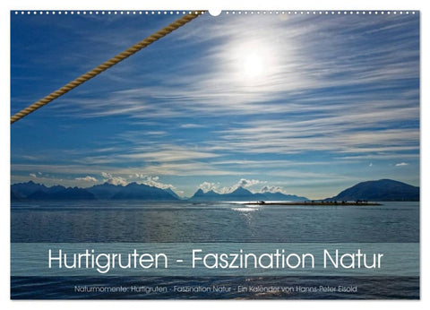 Hurtigruten - Faszination Natur (Wandkalender 2026 DIN A2 quer), CALVENDO Monatskalender