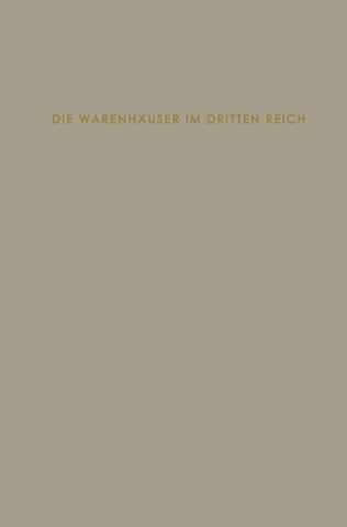 Die Warenhäuser im Dritten Reich