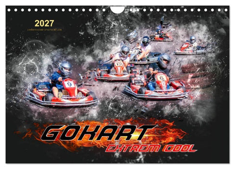 GoKart - extrem cool (Wandkalender 2027 DIN A4 quer), CALVENDO Monatskalender