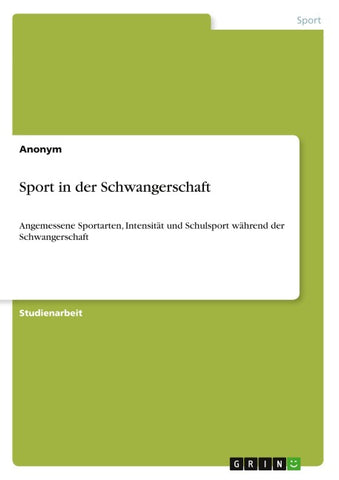 Sport in der Schwangerschaft