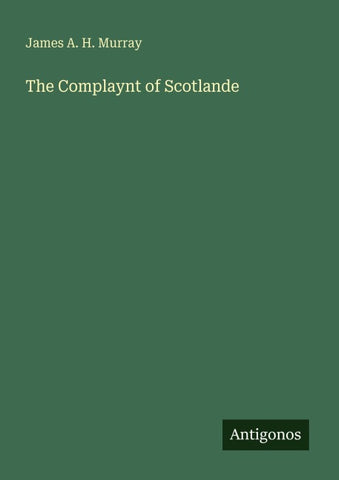 The Complaynt of Scotlande