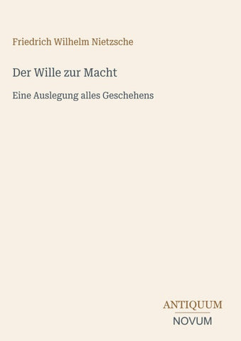 Der Wille zur Macht