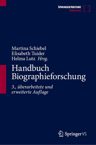 Handbuch Biographieforschung