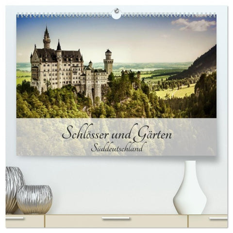 Schlösser und Gärten Süddeutschland (hochwertiger Premium Wandkalender 2027 DIN A2 quer), Kunstdruck in Hochglanz