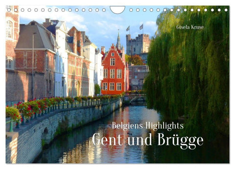 Belgiens Highlights Gent und Brügge (Wandkalender 2027 DIN A4 quer), CALVENDO Monatskalender