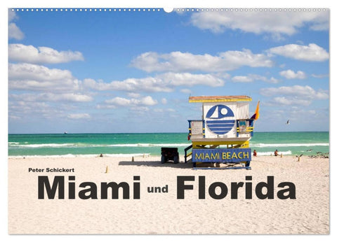 Miami und Florida (Wandkalender 2026 DIN A2 quer), CALVENDO Monatskalender