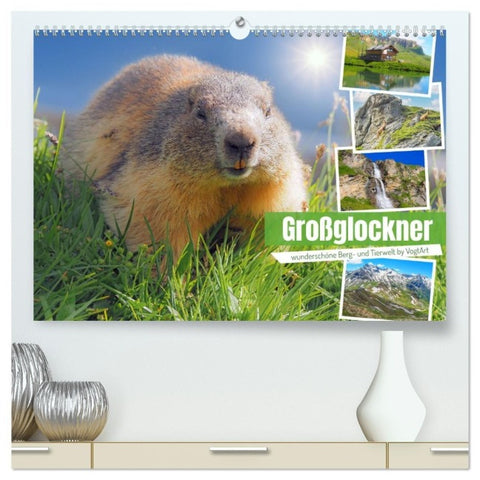 Großglockner wunderschöne Berg- und Tierwelt (hochwertiger Premium Wandkalender 2027 DIN A2 quer), Kunstdruck in Hochglanz