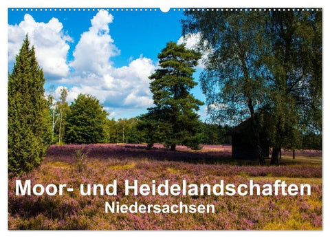 Moor- und Heidelandschaften Niedersachsen (Wandkalender 2027 DIN A2 quer), CALVENDO Monatskalender
