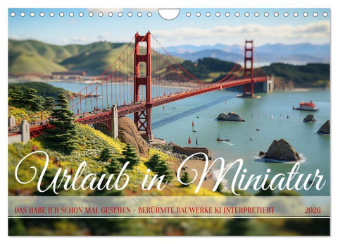 Urlaub in Miniatur (Wandkalender 2026 DIN A4 quer), CALVENDO Monatskalender