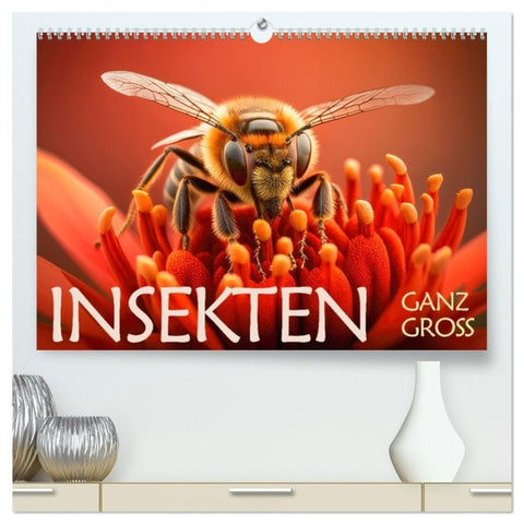 Insekten ganz gross (hochwertiger Premium Wandkalender 2027 DIN A2 quer), Kunstdruck in Hochglanz