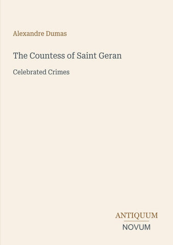 The Countess of Saint Geran
