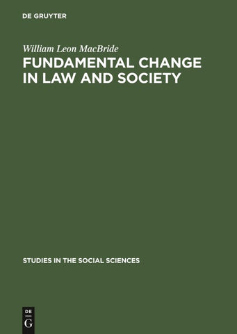 Fundamental change in law and society