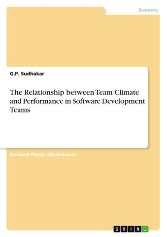 The Relationship between Team Climate and Performance in Software Development Teams