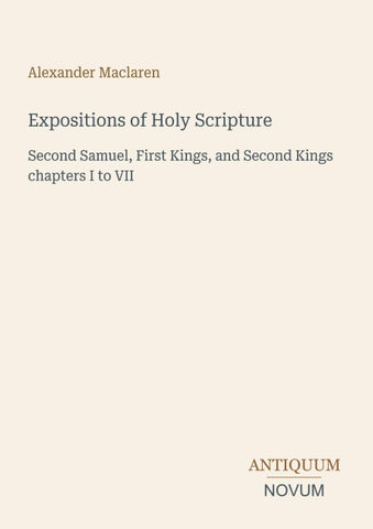 Expositions of Holy Scripture