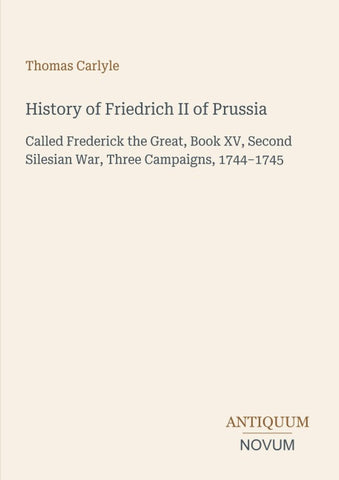 History of Friedrich II of Prussia