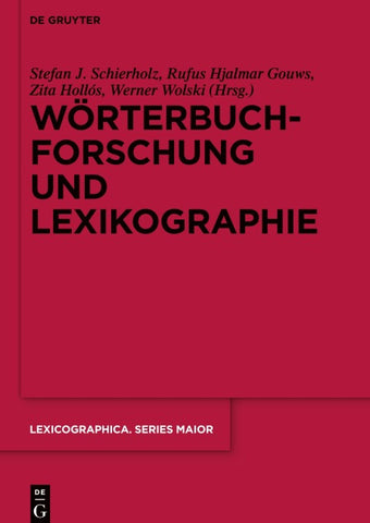 Wörterbuchforschung und Lexikographie