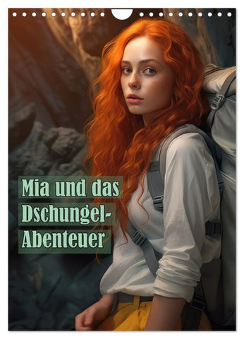 Mia und das Dschungel-Abenteuer (Wandkalender 2027 DIN A4 hoch), CALVENDO Monatskalender