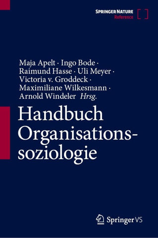 Handbuch Organisationssoziologie