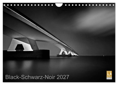 Black-Schwarz-Noir 2027 (Wandkalender 2027 DIN A4 quer), CALVENDO Monatskalender