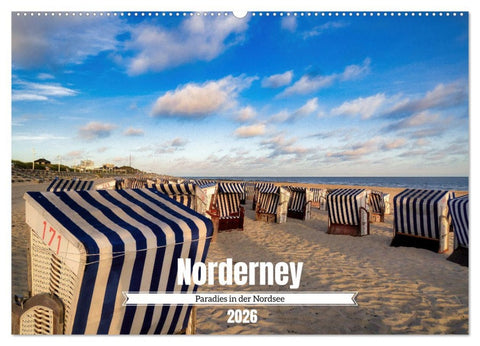Norderney Paradies in der Nordsee (Wandkalender 2026 DIN A2 quer), CALVENDO Monatskalender