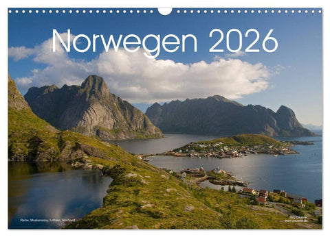 Norwegen (Wandkalender 2026 DIN A3 quer), CALVENDO Monatskalender
