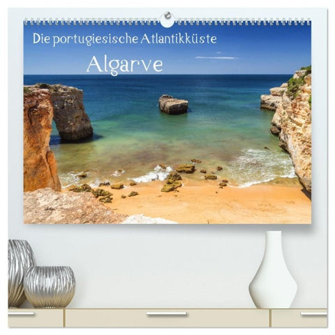 Die portugiesische Atlantikküste - Algarve (hochwertiger Premium Wandkalender 2027 DIN A2 quer), Kunstdruck in Hochglanz