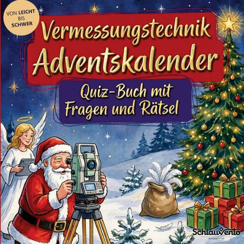 Vermessungstechnik-Adventskalender: Quiz-Buch mit Fragen und Rätsel