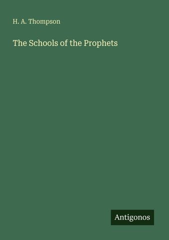 The Schools of the Prophets