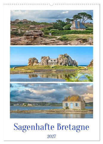 Sagenhafte Bretagne (Wandkalender 2027 DIN A2 hoch), CALVENDO Monatskalender