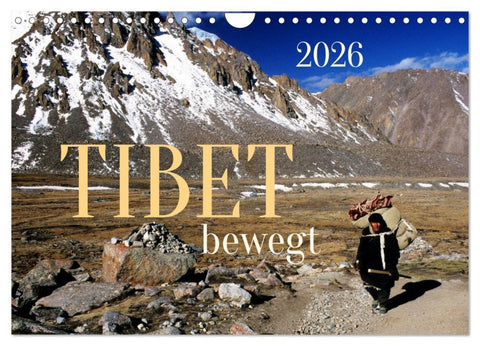 Tibet bewegt (Wandkalender 2026 DIN A4 quer), CALVENDO Monatskalender