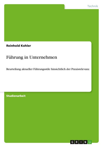 Führung in Unternehmen