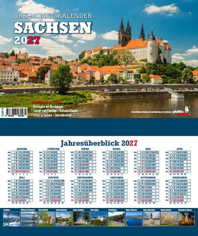 Drei-Monatskalender Sachsen 2027