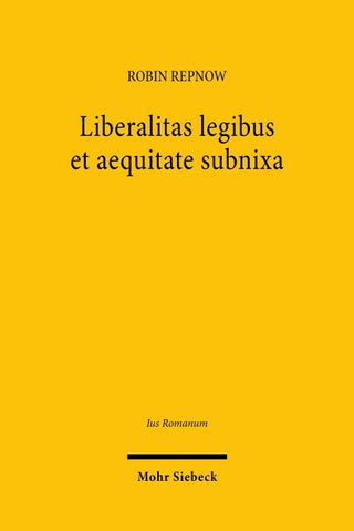 Liberalitas legibus et aequitate subnixa