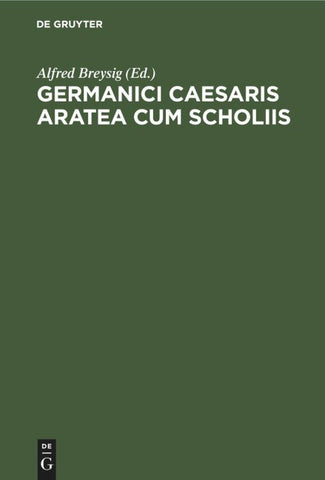 Germanici Caesaris Aratea cum scholiis