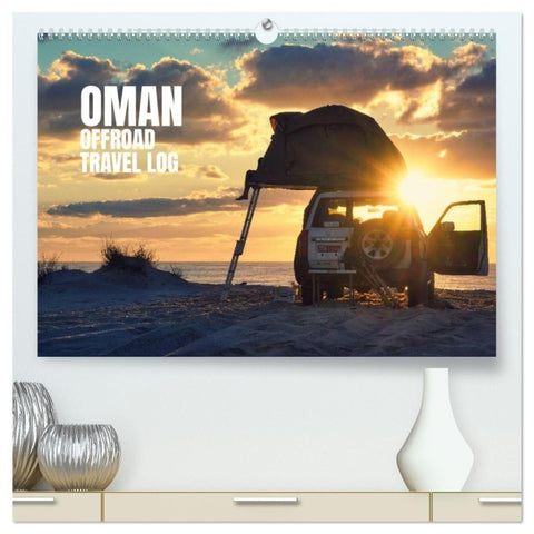 OMAN Offroad Travel Log (hochwertiger Premium Wandkalender 2027 DIN A2 quer), Kunstdruck in Hochglanz