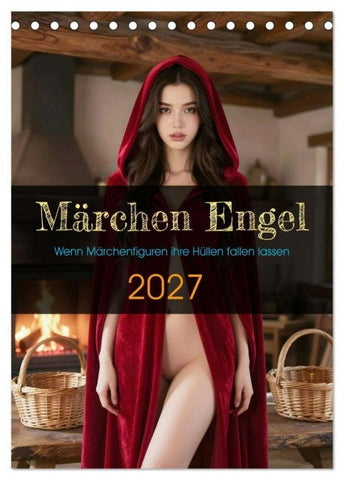 Märchen Engel (Tischkalender 2027 DIN A5 hoch), CALVENDO Monatskalender