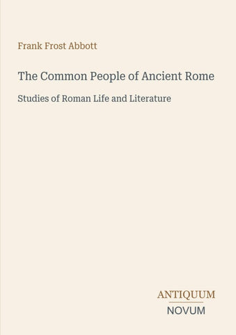 The Common People of Ancient Rome