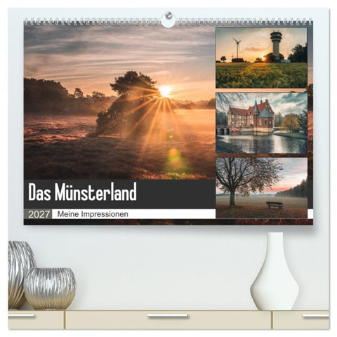 Das Münsterland - Meine Impressionen (hochwertiger Premium Wandkalender 2027 DIN A2 quer), Kunstdruck in Hochglanz
